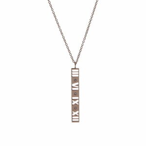 TIFFANY Atlas Necklace Diamonds Pink Gold
